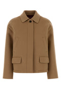 Beige Solid Jacket 1