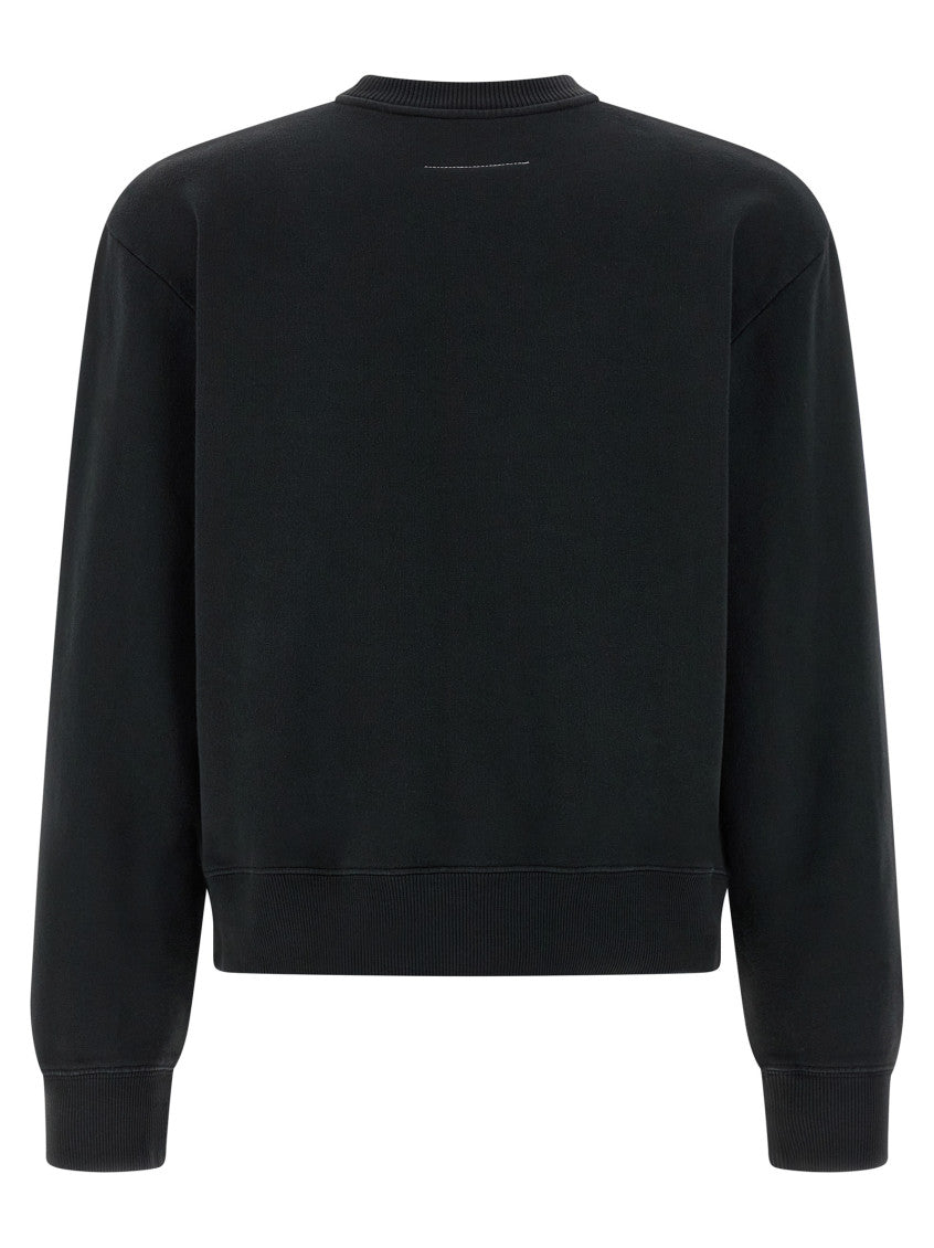 Black 'Numeric signature MM6' sweatshirt 2