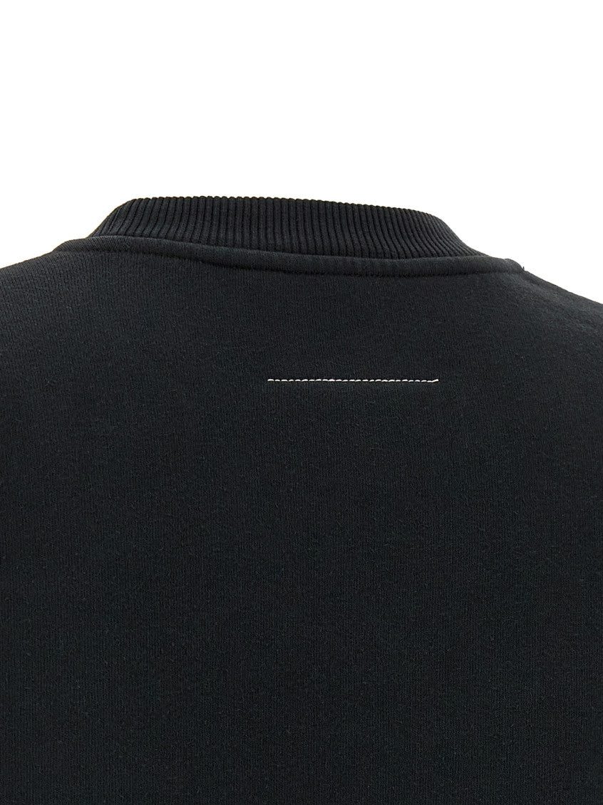 Black 'Numeric signature MM6' sweatshirt 4