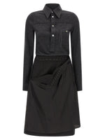 Grey Shirt Midi Dress 1