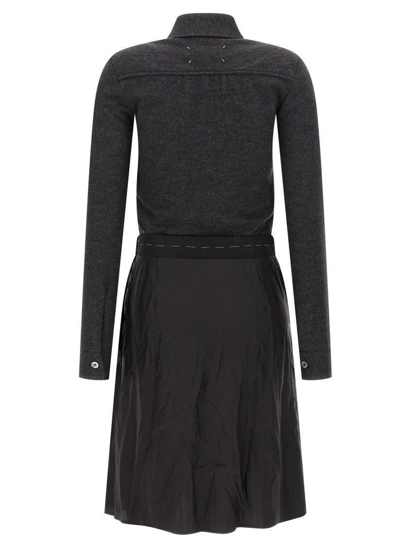 Grey Shirt Midi Dress 2