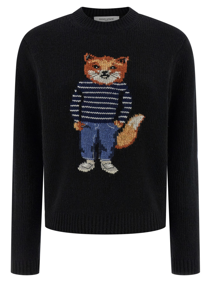 Black 'Dressed Fox' sweater 1