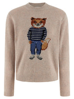 Beige 'Dressed Fox' sweater 1