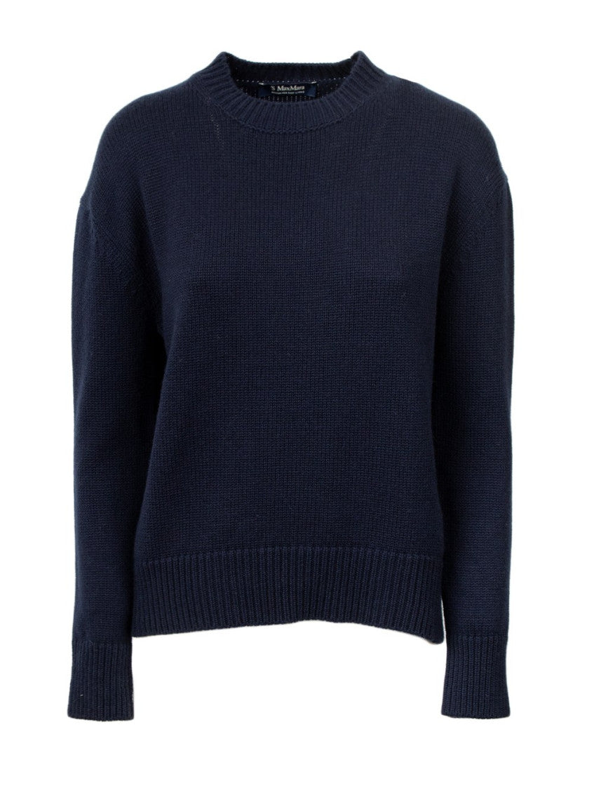 Dark Blue Irlanda wool sweater 1