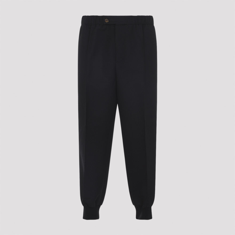 Black Wool Track Pants 3