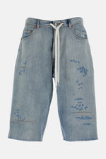 Sky Blue Logo Patch Bermuda Shorts 1