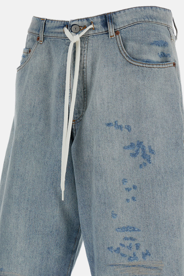 Sky Blue Logo Patch Bermuda Shorts 3