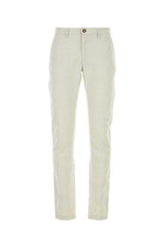 Of White Cotton Blend Pant 1