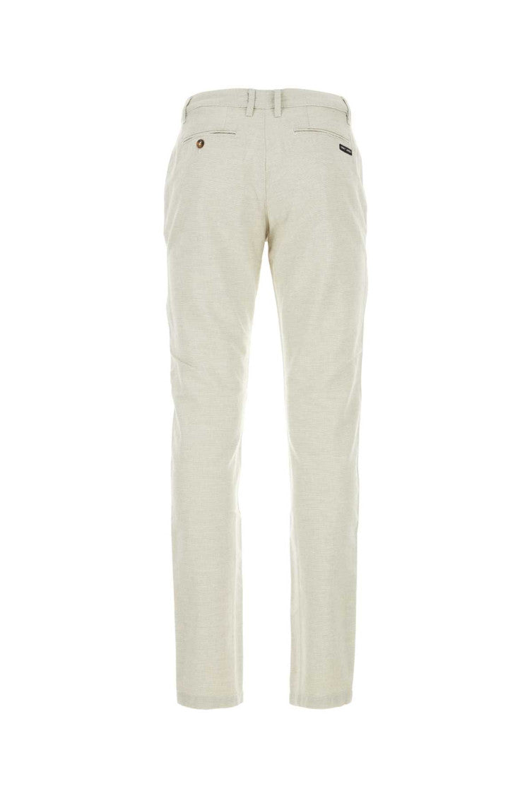 Of White Cotton Blend Pant 2