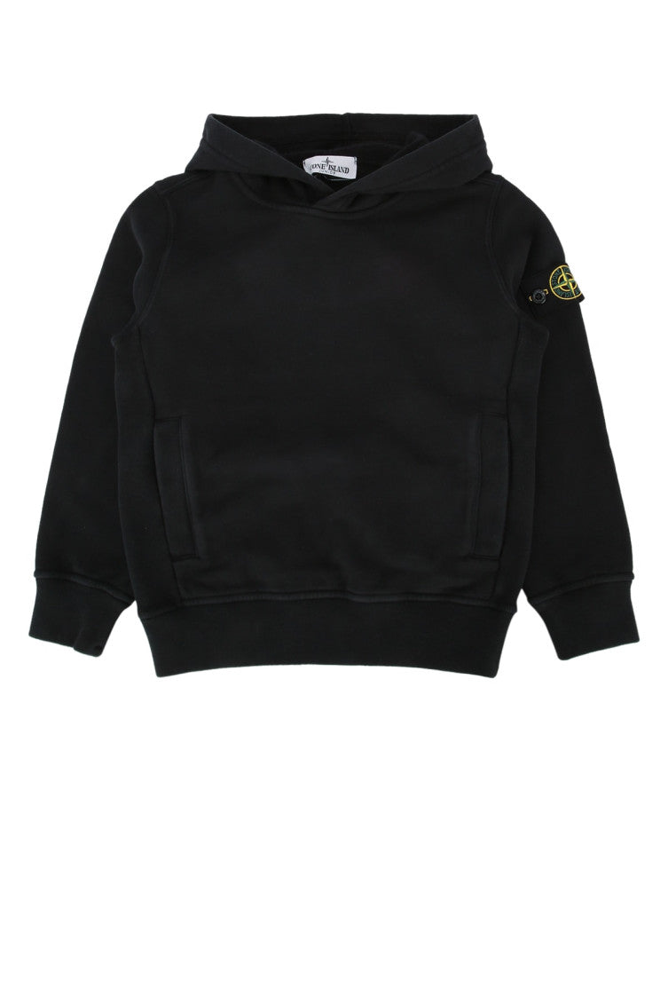 Kids Black Logo Hoodie 1
