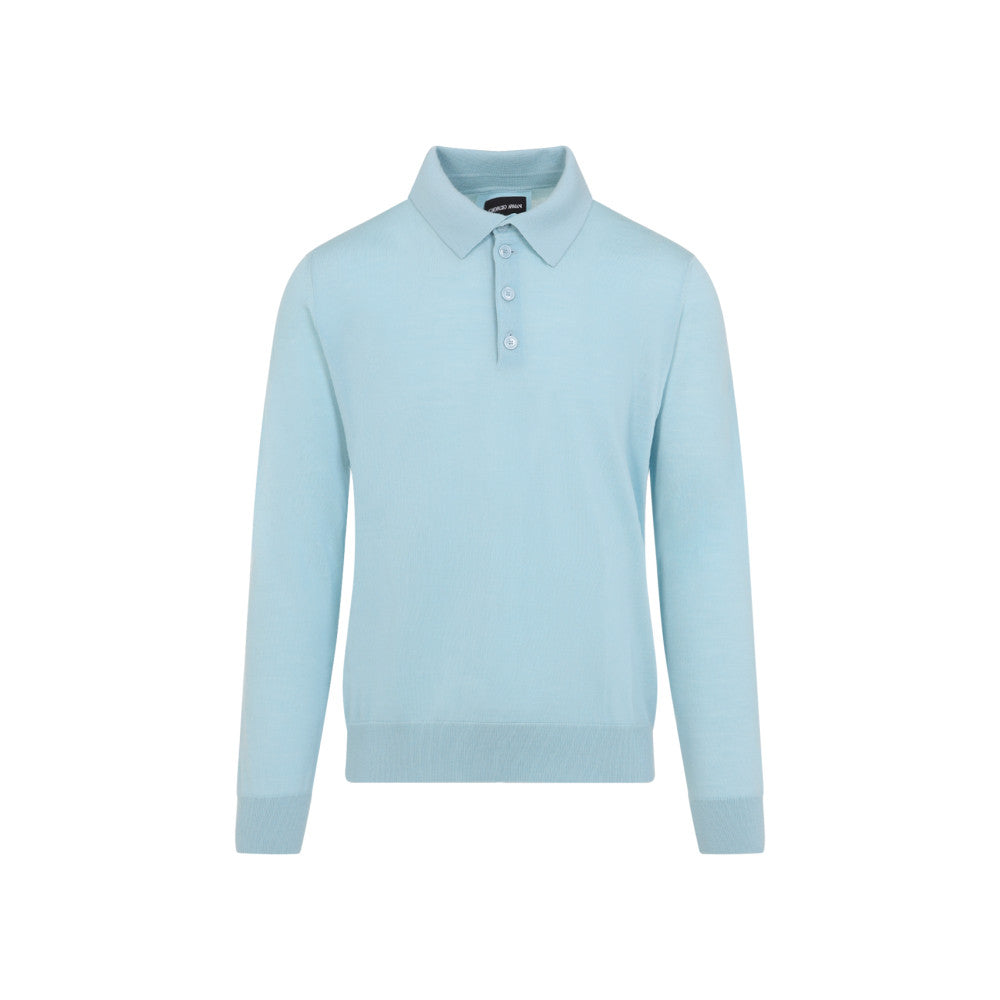 Aqua Polo Sweater 1