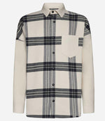 Off White Check Logo Overshirt 1