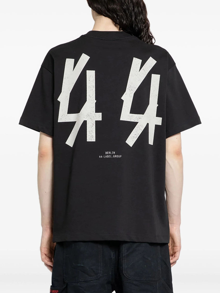 Black Crew Neck Graphic T-Shirt 3