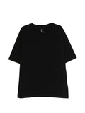 Black Round Neck Printed T-Shirt 1