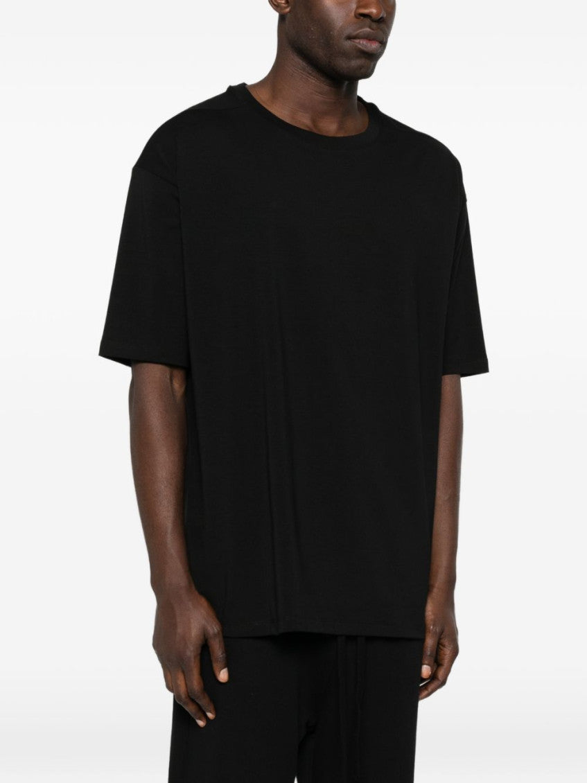 Black Round Neck Printed T-Shirt 3