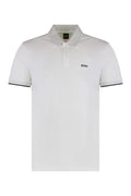 White Printed Logo Polo 1