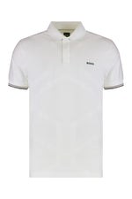 White Slim Fit Logo Polo 1