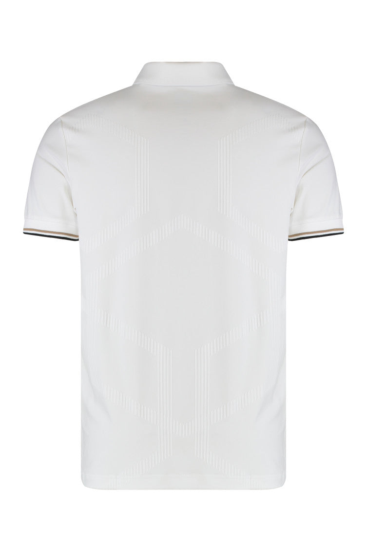 White Slim Fit Logo Polo 2