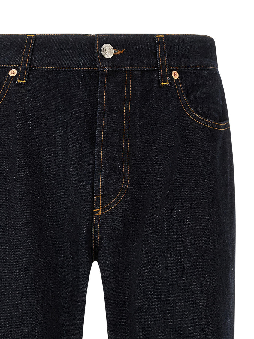 Dark Blue Denim Jeans 3