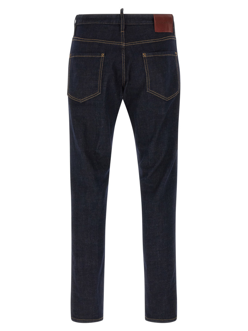 Dark Blue Denim Jeans 2