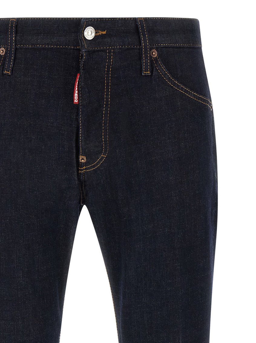 Dark Blue Denim Jeans 3