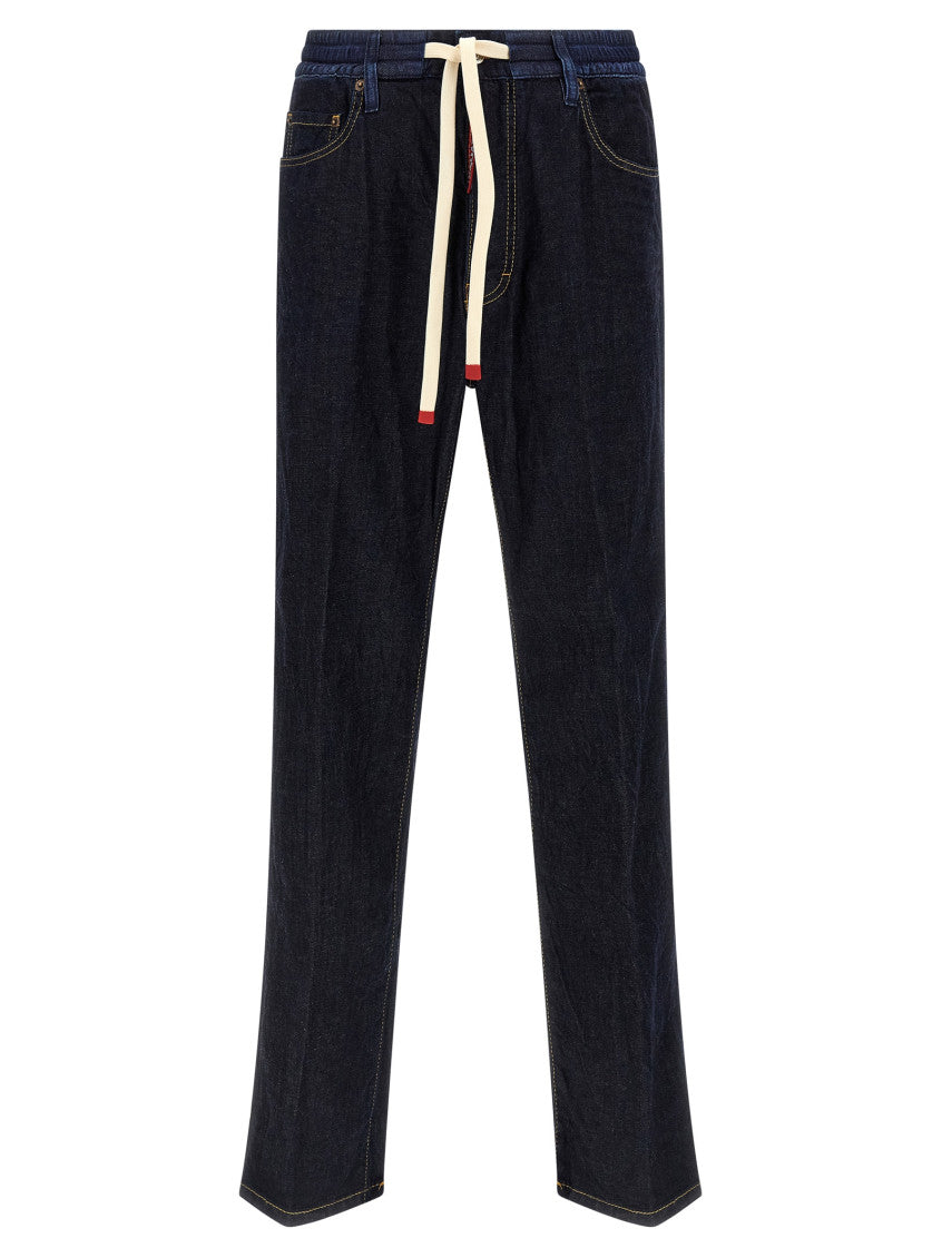 Navy Blue Relaxed Fit Jeans 1