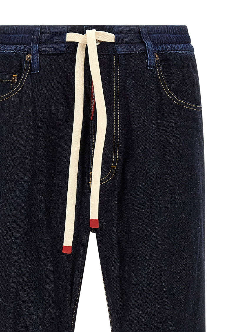 Navy Blue Relaxed Fit Jeans 3