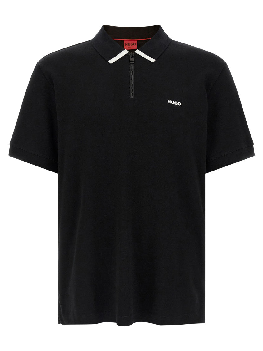 Black 'Dalomino' Polo Shirt 1