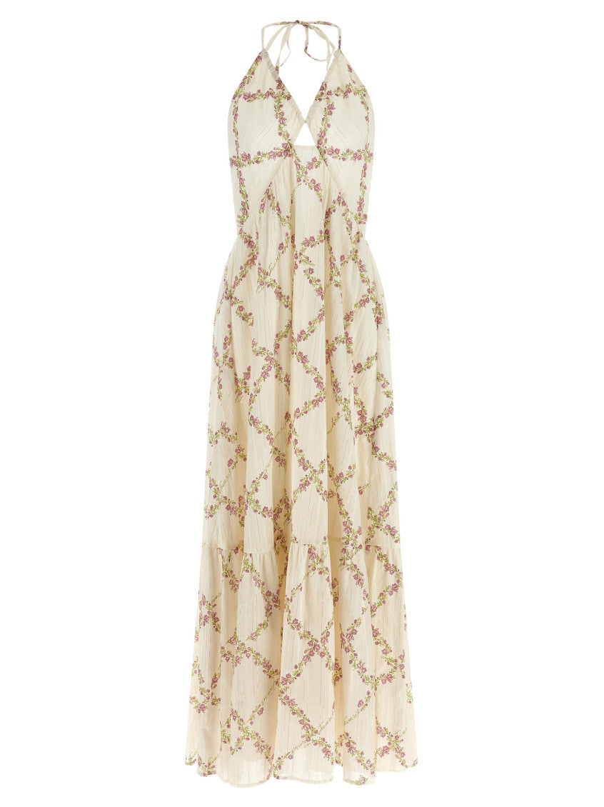 White Floral Printed Dress 1