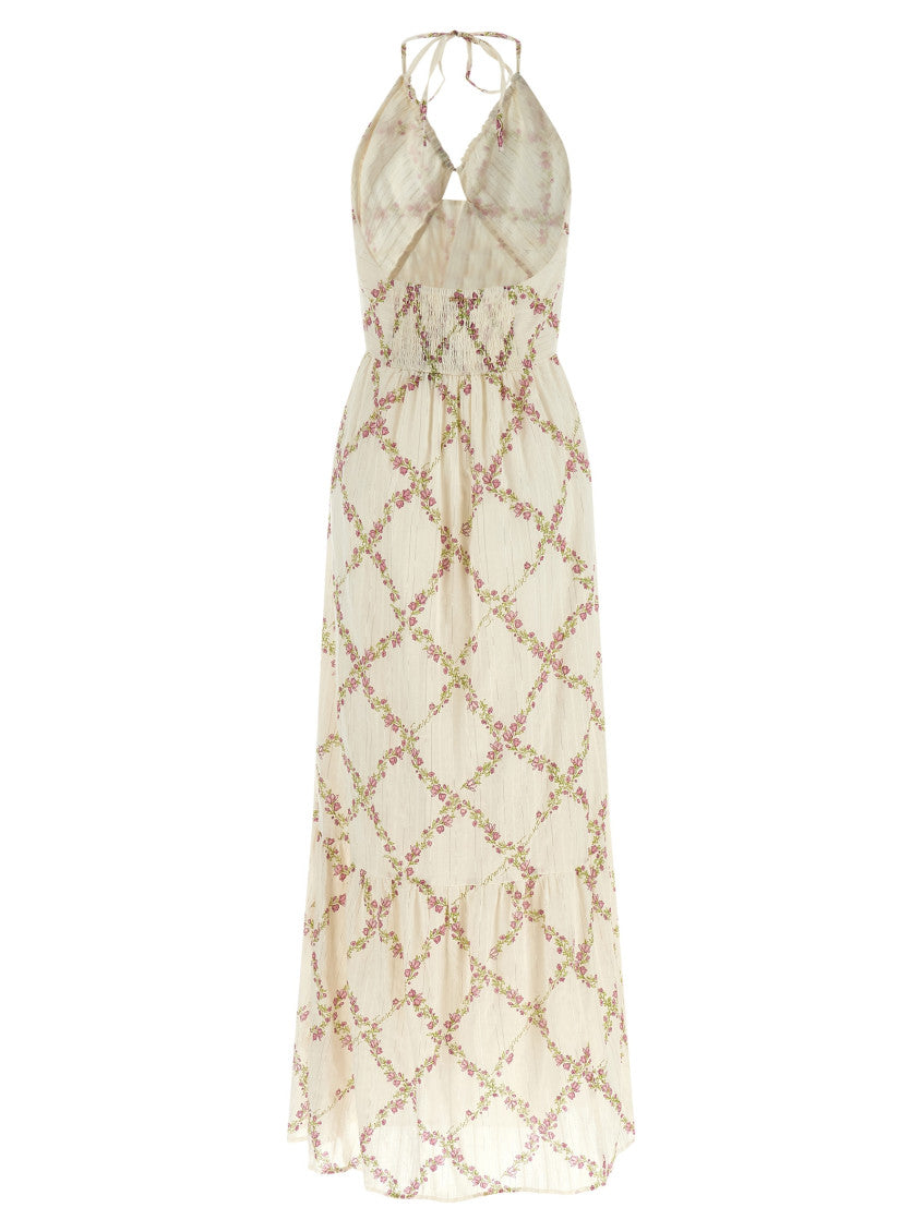 White Floral Printed Dress 2