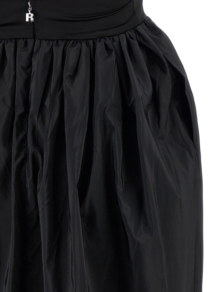 Black 'Satin Taffeta Maxi' Dress 4