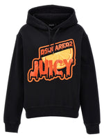 Black Logo Print Hoodie 1