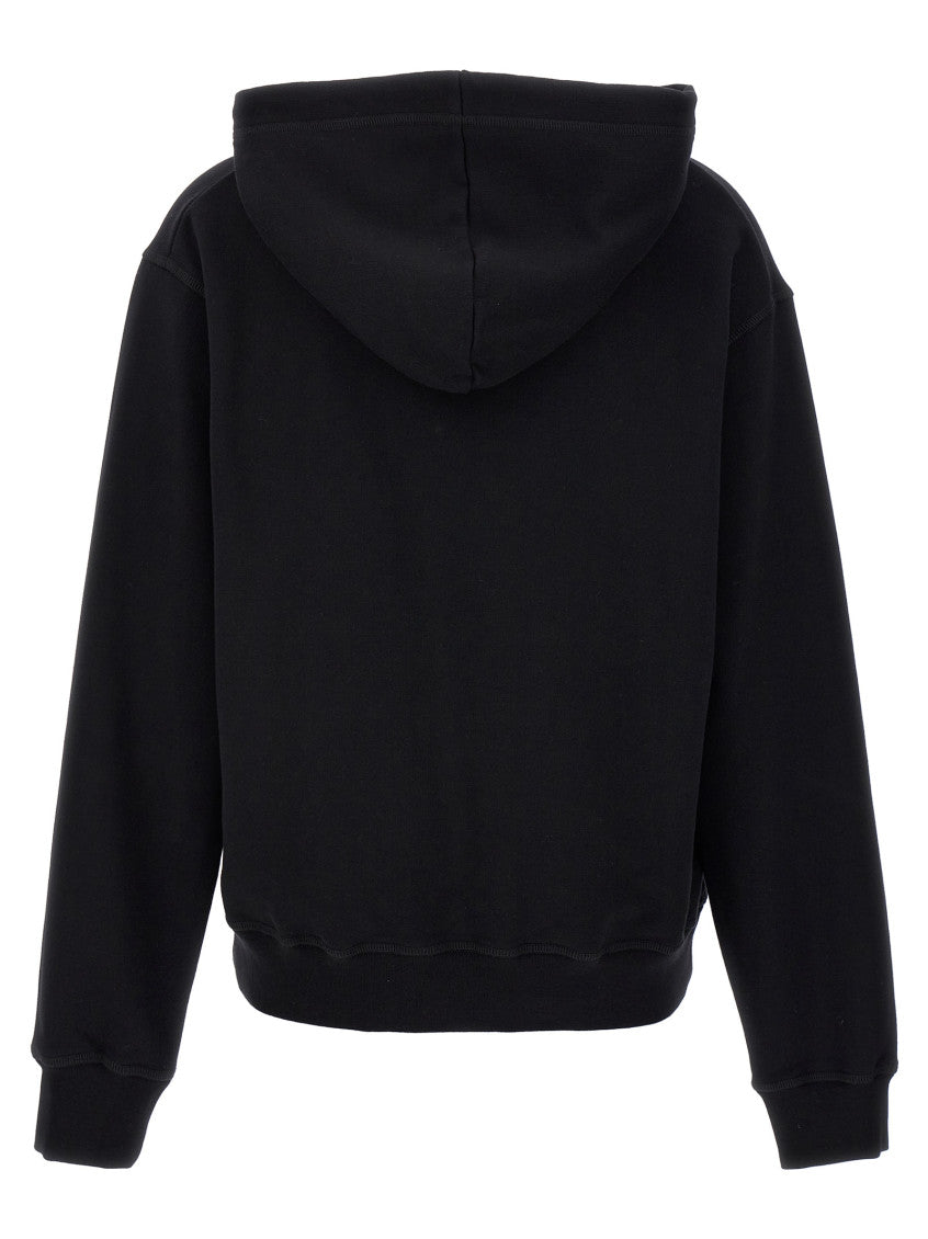 Black Logo Print Hoodie 2