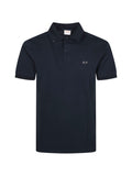 Dark Blue Logo Cotton Polo 1