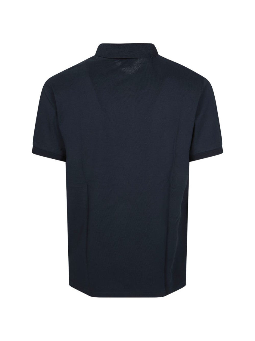 Dark Blue Logo Cotton Polo 3