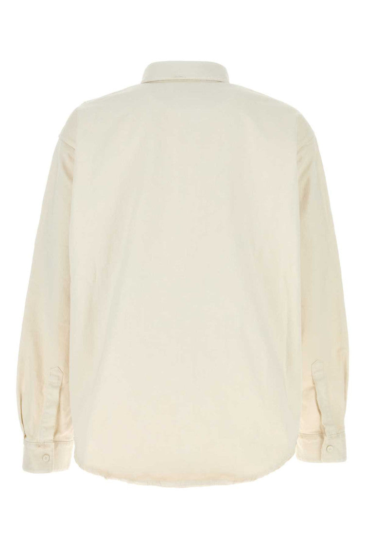 Ivory denim oversize shirt  2