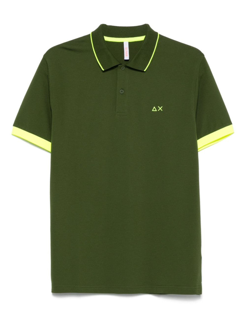 Green Polo shirt with logo 1