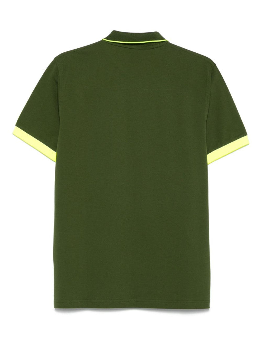 Green Polo shirt with logo 2