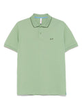 Green Polo shirt with logo 1