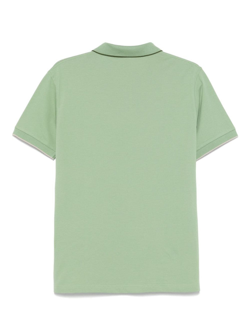 Green Polo shirt with logo 2