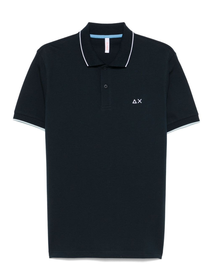 Navy Blue Polo shirt with logo 1