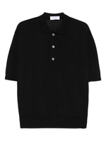Black Cotton blended polo 1