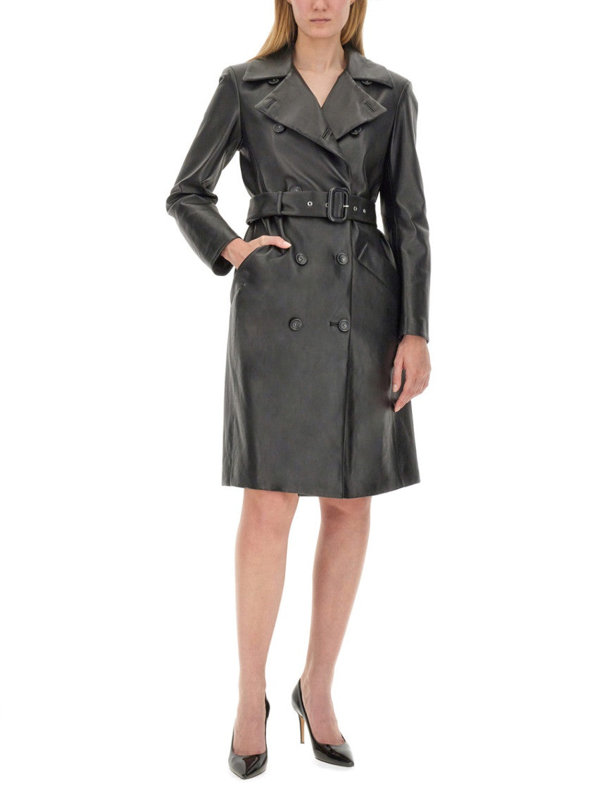 Black Solid Notched Lapel Jacket 4