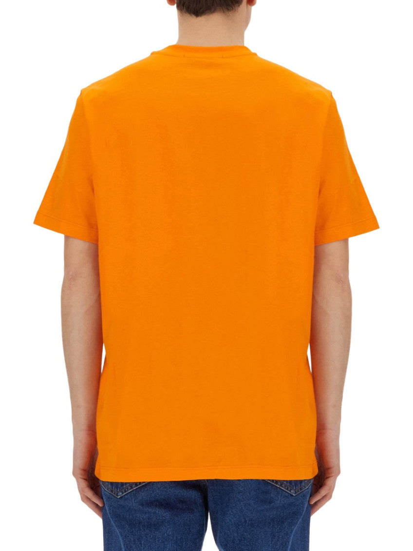 Orange Crew Neck T-Shirt 3