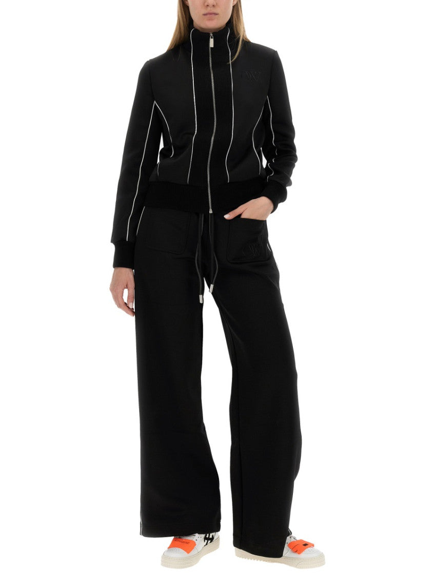Black Solid Mock Collar Jacket 4