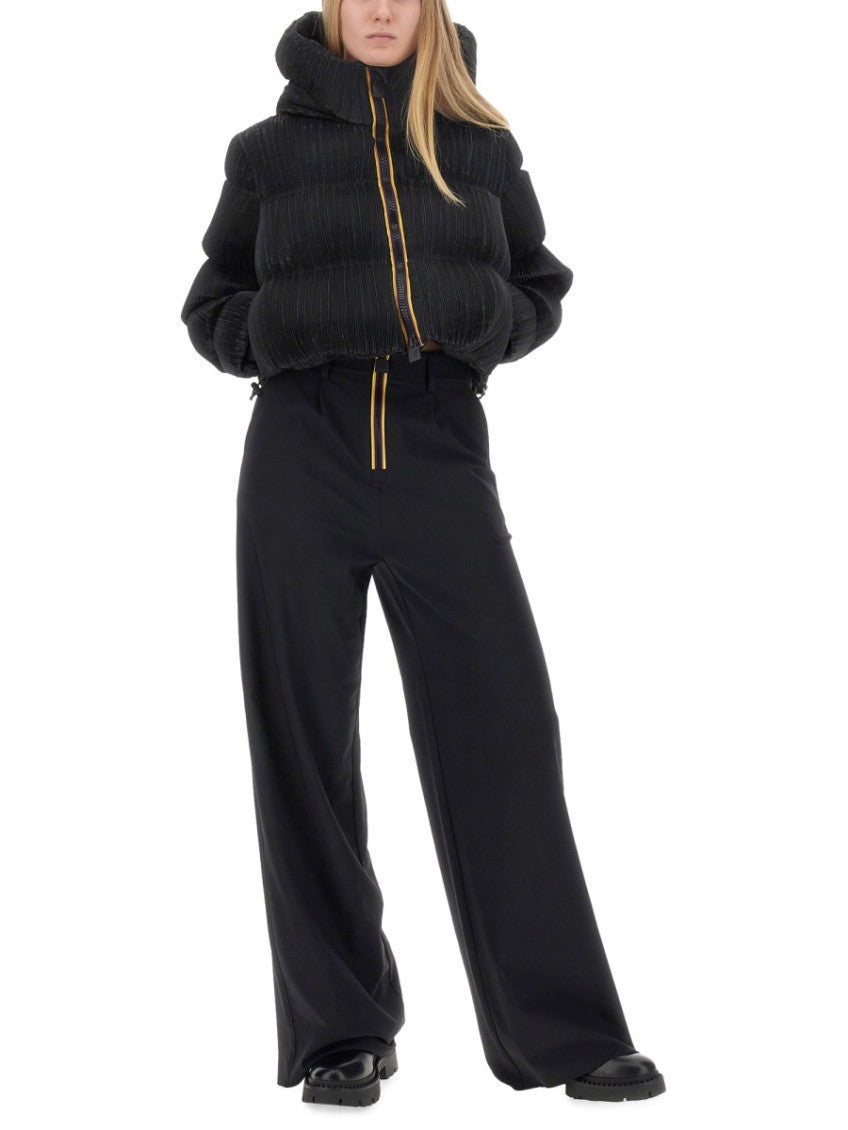 Black Quilted Hood Jacket 5