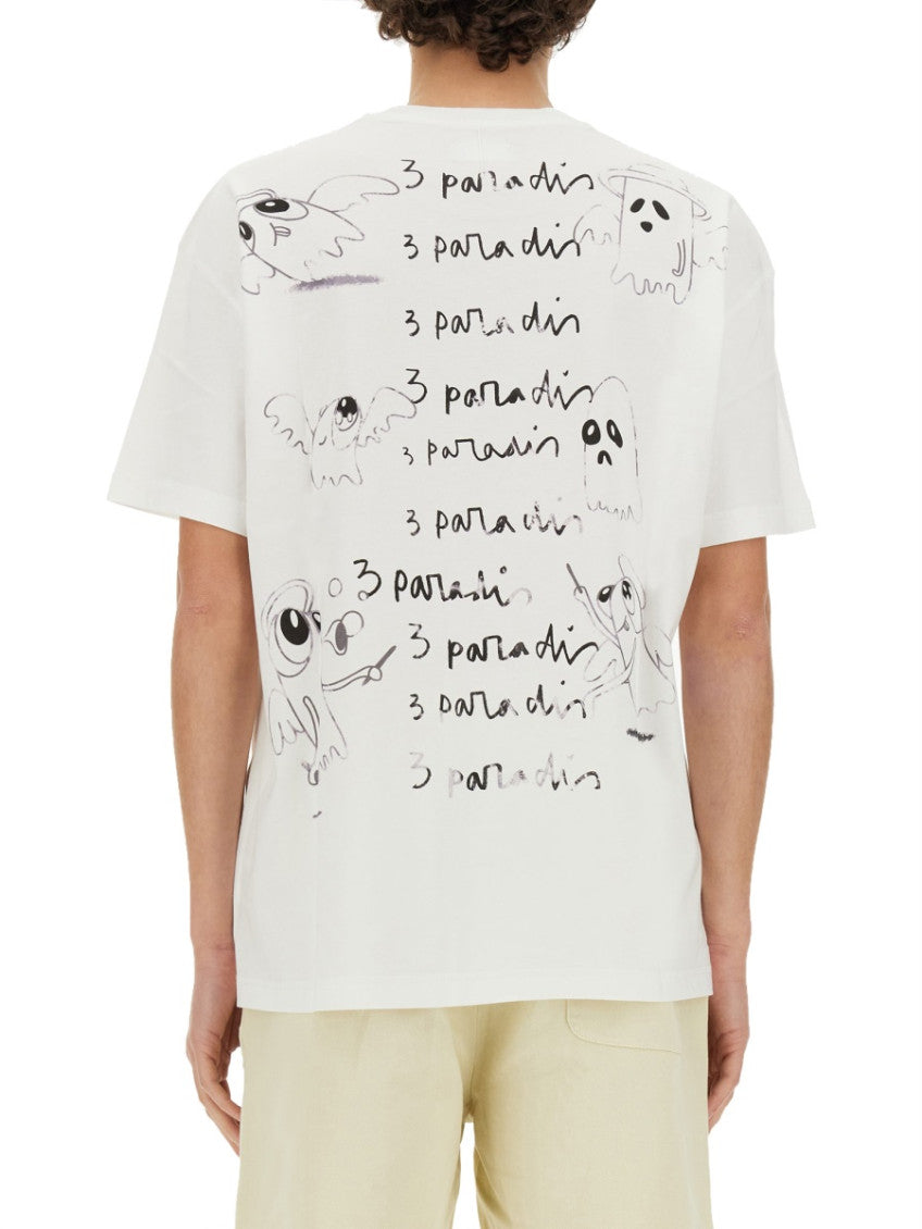 White Crew Neck T-Shirt 3
