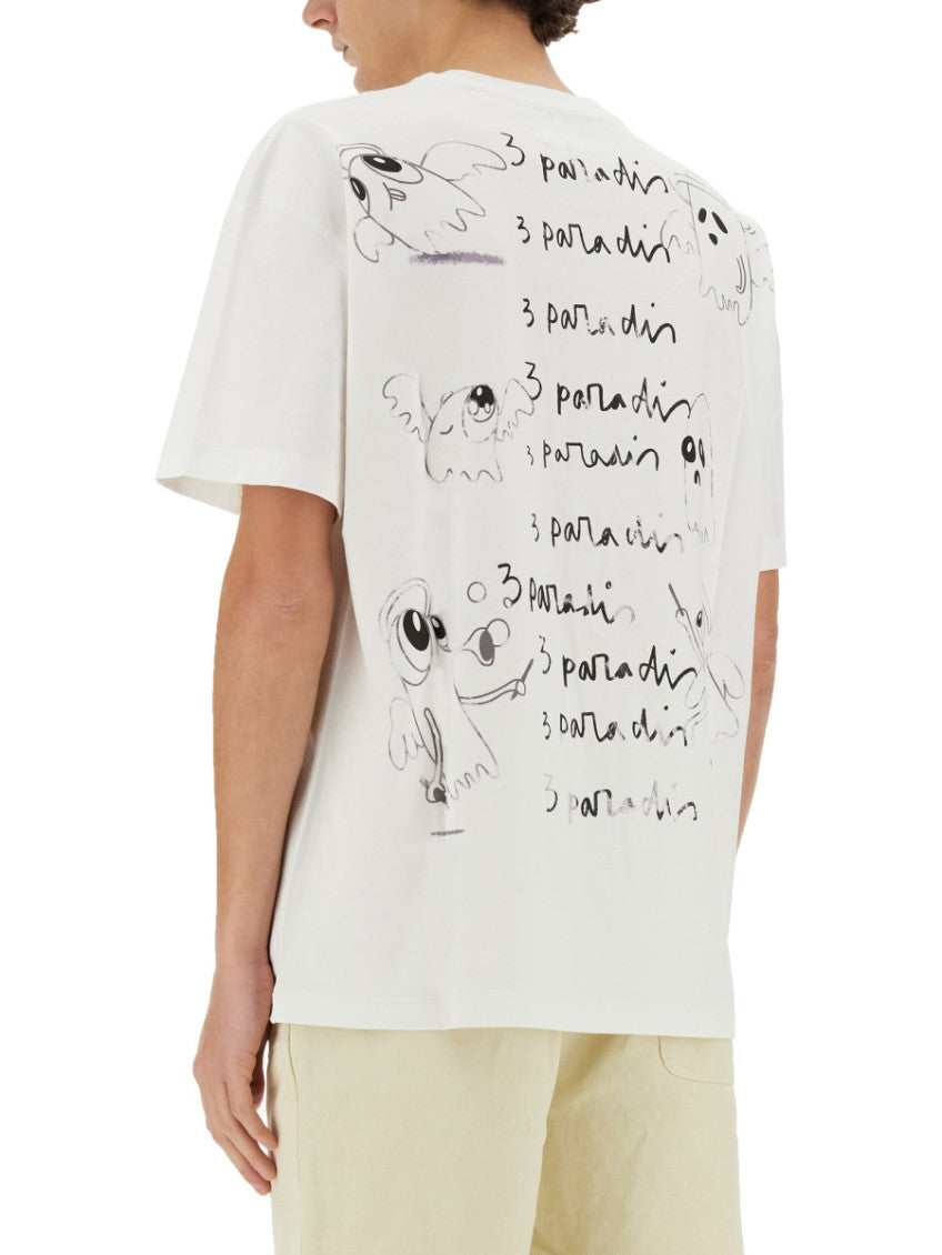 White Crew Neck T-Shirt 4