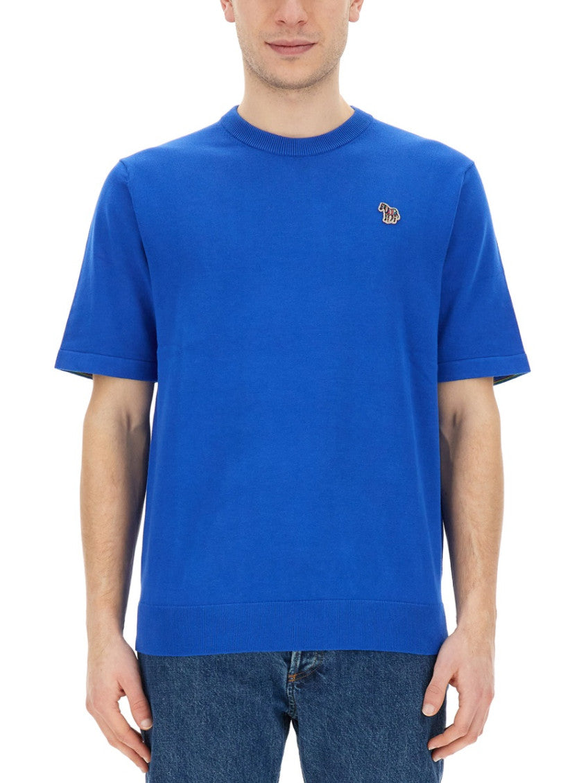 Blue Crew Neck T-Shirt 1