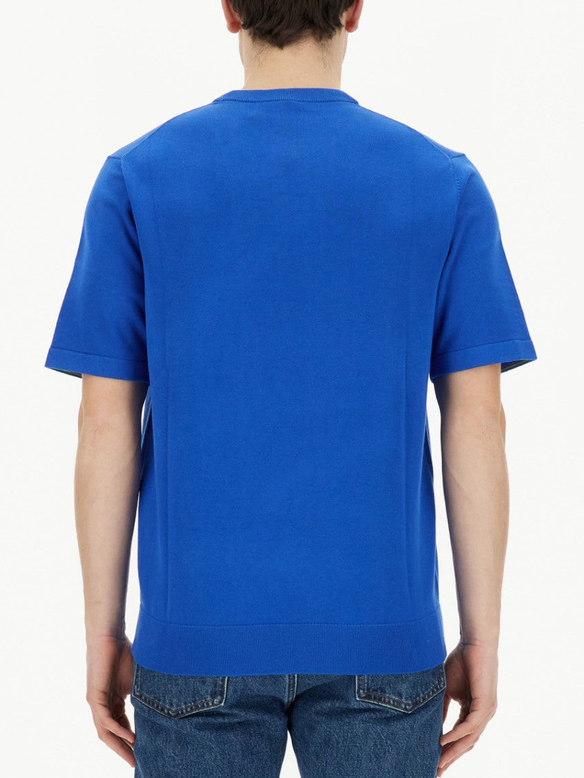 Blue Crew Neck T-Shirt 3